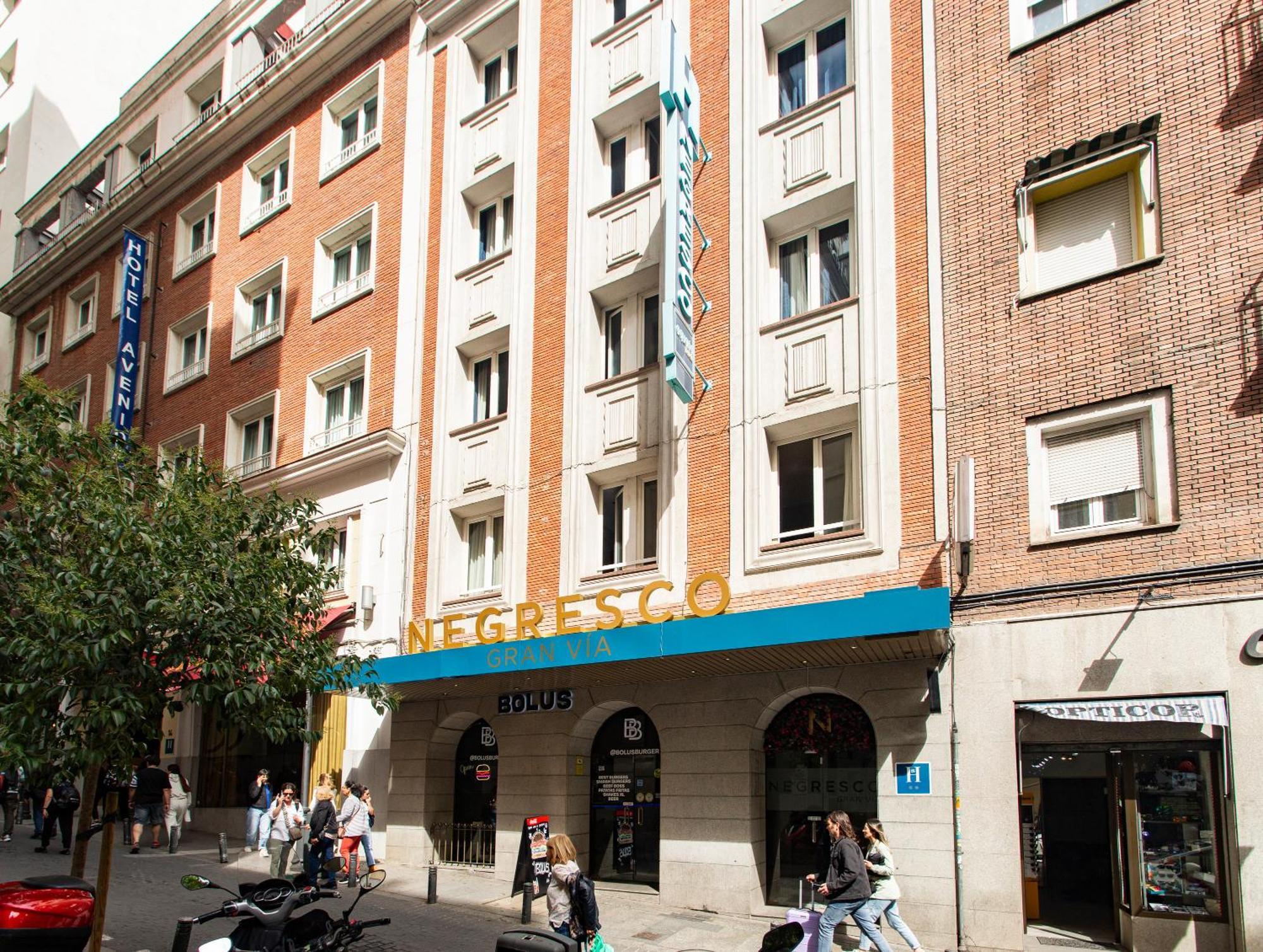Negresco Gran Via Otel Madrid Dış mekan fotoğraf